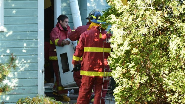 Intervention incendie à Cacouna