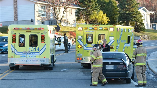 Collision sur le boulevard Armand-Thériault