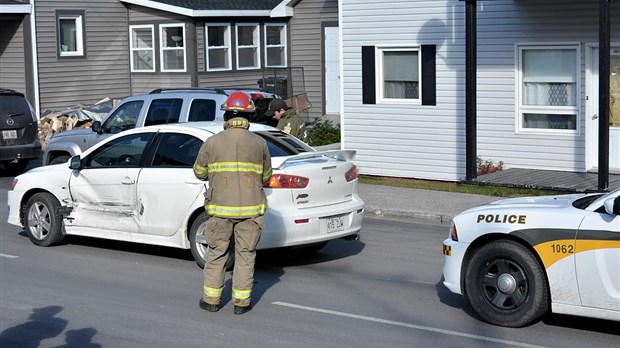 Collision à l’intersection des rues Ste-Anne et Amyot