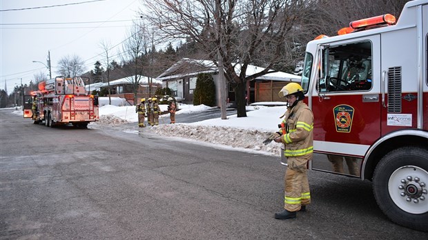 Intervention incendie sur la rue des Peupliers