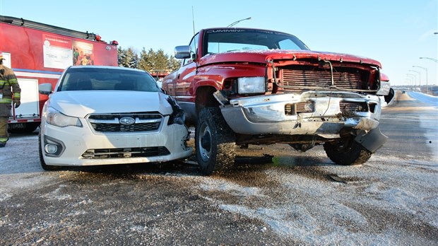 Collision sur le boulevard Cartier