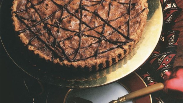 Tarte au chocolat et aux noix