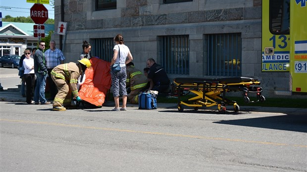 Piétonne heurtée sur la rue Lafontaine