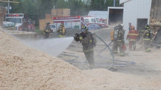 Intervention incendie à Témiscouata-sur-le-Lac