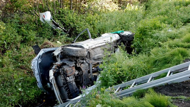 Deux blessés dans une sortie de route