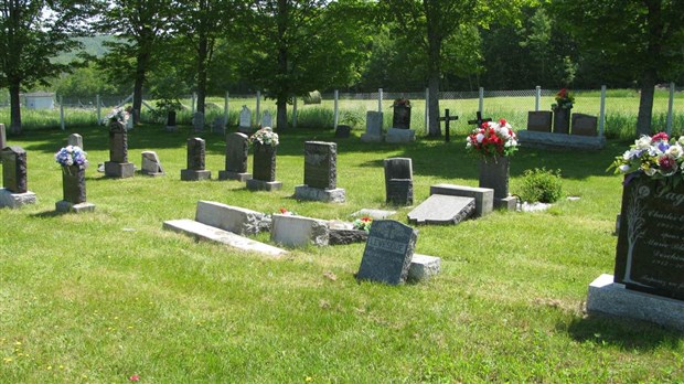 Vandalisme au cimetière d'Auclair