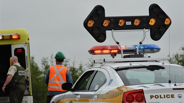 Grièvement blessée dans une sortie de route