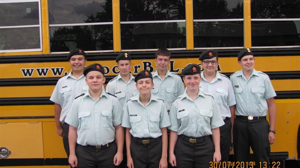 Cadets en stage à Valcartier