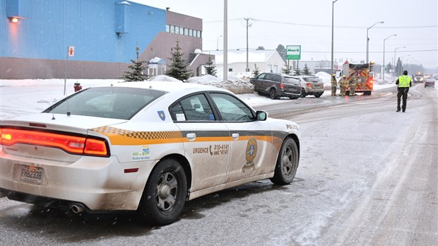 Collision sur le chemin des Raymond à Rivière-du-Loup