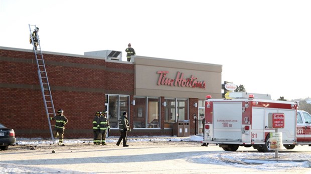 Intervention incendie au Tim Hortons de Trois-Pistoles