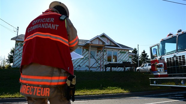 Intervention incendie sur la rue Beaubien