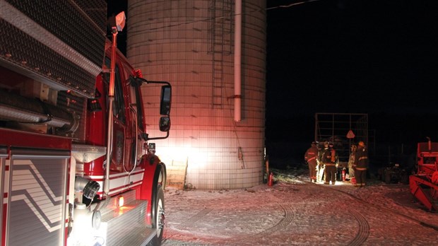 Incendie dans un silo à Saint-Alexandre