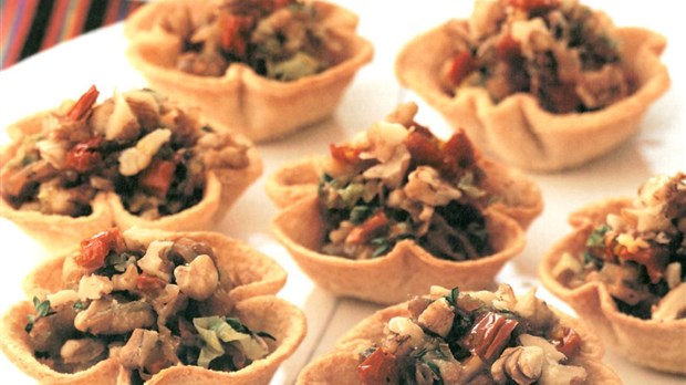 Recette: Croustades aux oignons confits