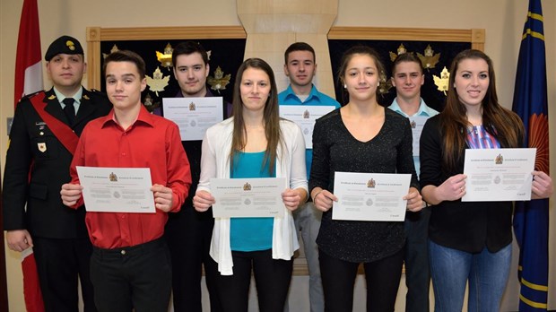 Des recrues de la région assermentées par les Fusiliers du St-Laurent