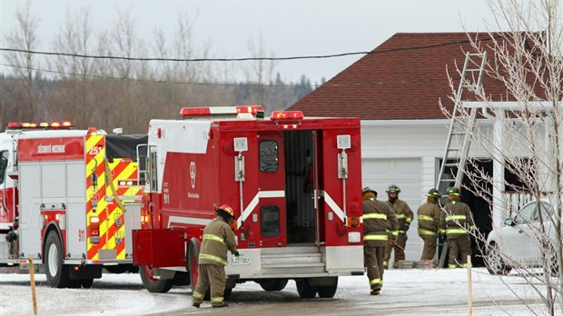 Intervention incendie à Notre-Dame-des-Neiges