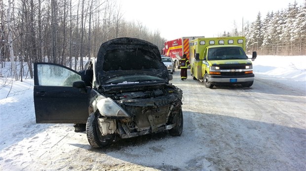 Collision sur le chemin Taché à Saint-Hubert