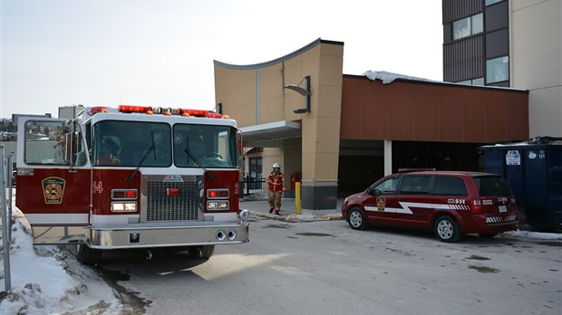 Intervention des pompiers au Centre commercial Rivière-du-Loup