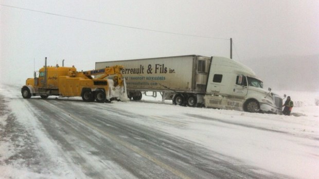 Sortie de route et conditions routières difficiles