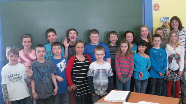 La classe d’Amélie Ouellet gagnante au Concours d’écriture de l’Association forestière