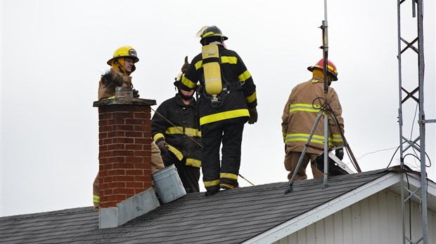 Intervention incendie à Saint-Hubert