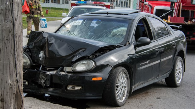 Accident sur le boulevard Cartier