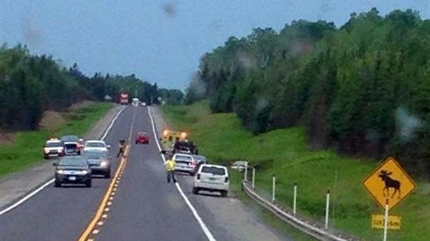 Malaise au volant sur la route 185