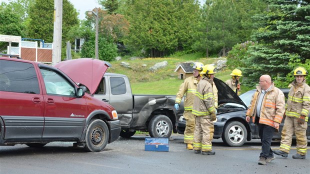 Collision impliquant 3 véhicules à Saint-Pascal