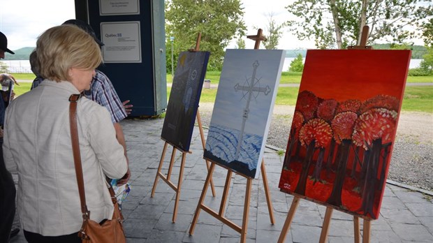 Trois tableaux inspirés du Congrès mondial acadien