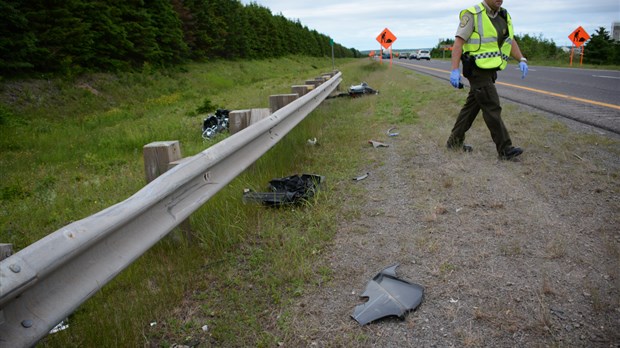 Un motocycliste évite une collision à Saint-André