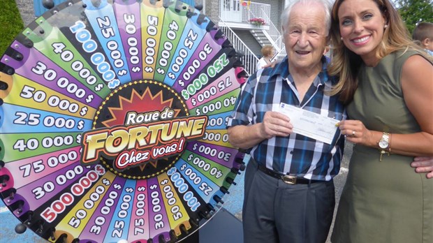 Roue de fortune: 25 000$ pour un résident de Saint-Honoré