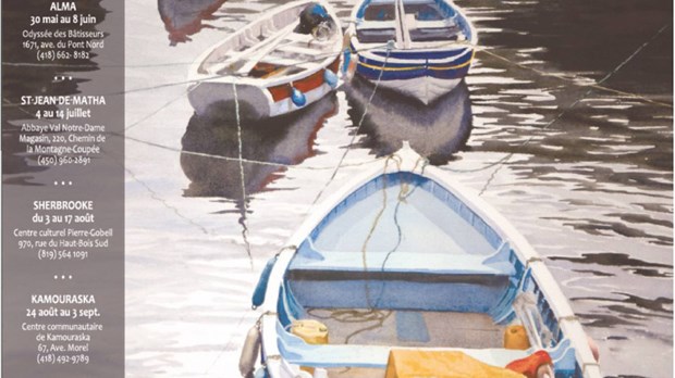 Le Salon de l’aquarelle de passage à Kamouraska