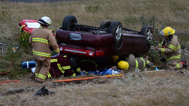 Collision sur l’autoroute 20