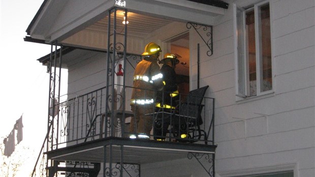 Intervention incendie à Rivière-Bleue