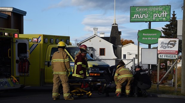 Piéton happé sur la rue Fraser