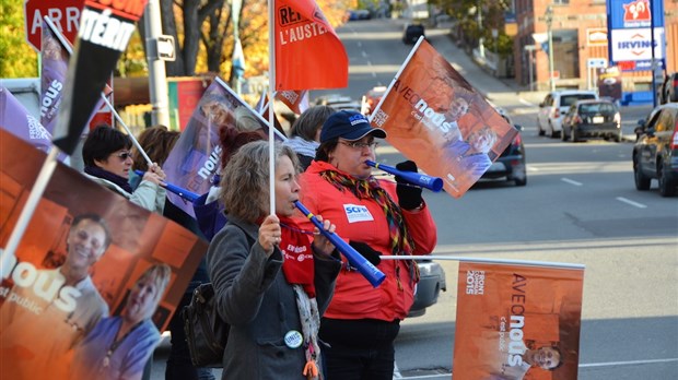 Des trompettes en avant-première de la manifestation du 27 octobre