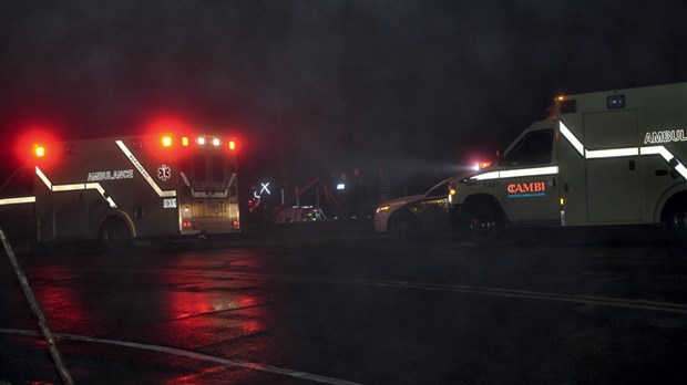 Une sortie de route fait 3 blessés à Saint-Jean-de-Dieu