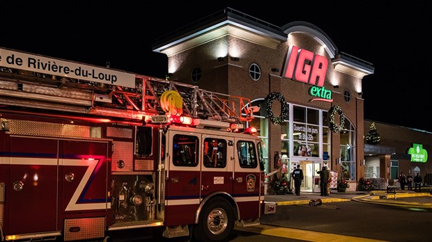 Début d’incendie au IGA Extra de Rivière-du-Loup