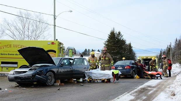 Collision à Notre-Dame-du-Portage