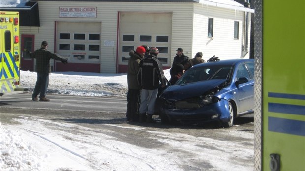 Collision à Rivière-Bleue