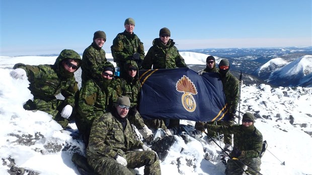 Les Fusiliers du St-Laurent s’entraînent dans les Chic-Chocs