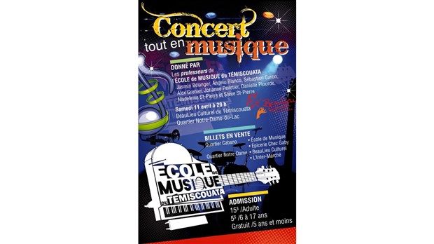 Concert tout en musique au Témiscouata