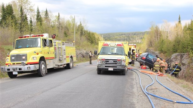 Sortie de route à Saint-Hubert