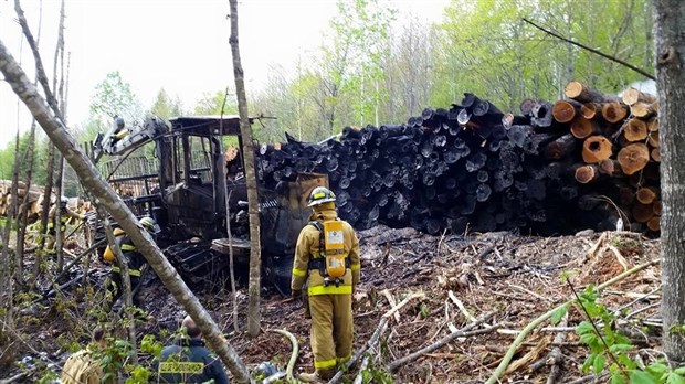 Incendie à Saint-Athanase