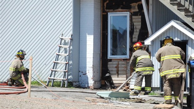 Début d'incendie à Témiscouata-sur-le-Lac