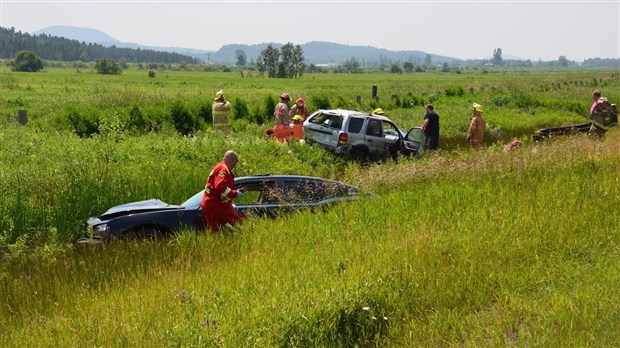 Accident sur l'autoroute 20 à Saint-Pacôme