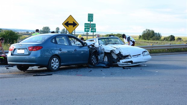 Accident sur la 132 à L'Isle-Verte