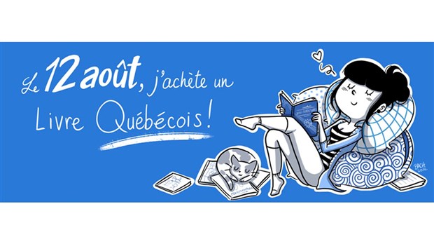 Le 12 août, j'achète un livre québécois