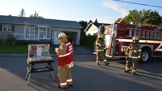 Un échangeur d’air prend feu