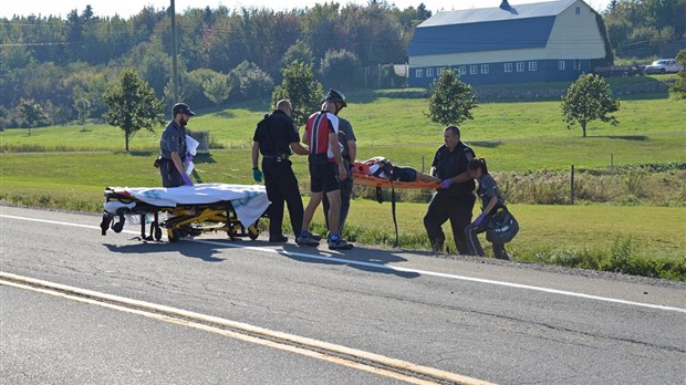 Collision et chutes à vélo