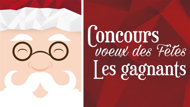 Les gagnants du concours Voeux des Fêtes